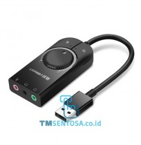 USB External Soundcard Stereo Sound Audio Adapter 3.5mm 10cm CM129 - 40964